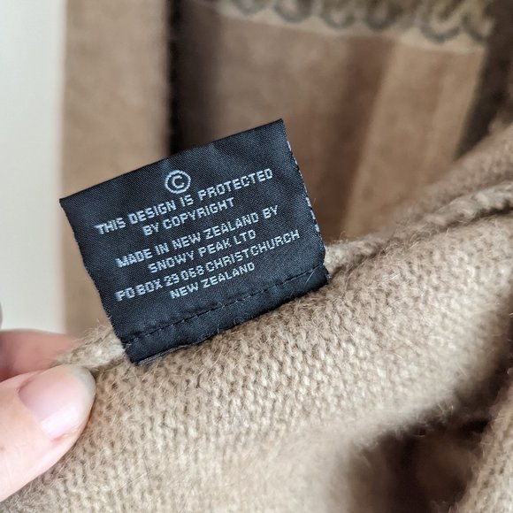 Snowy Peak Merino/Possum Blend New Zealand Sheep cardigan sz M - Picture 4 of 5